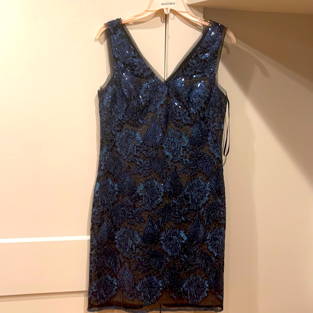 Sparkly Navy Cocktail Dress